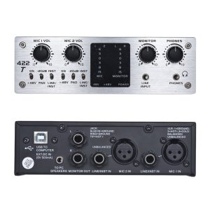 כרטיס קול USB דו-ערוצי לאולפן ביתי ICM 422T