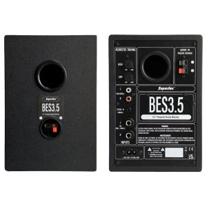 זוג מוניטורים אולפניים 3.5" Superlux BES3.5 – שחור