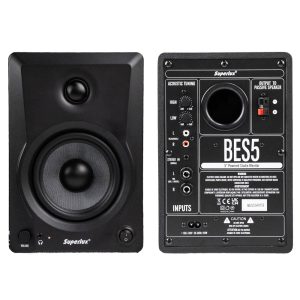 זוג מוניטורים אולפניים 5" Superlux BES5 – שחור