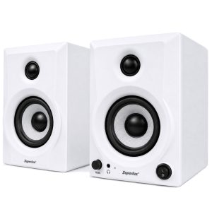 זוג מוניטורים אולפניים 5" Superlux BES5 – לבן