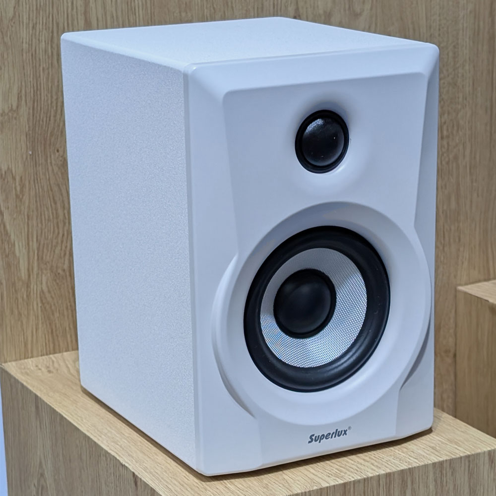 זוג מוניטורים אולפניים 5" Superlux BES5 – לבן