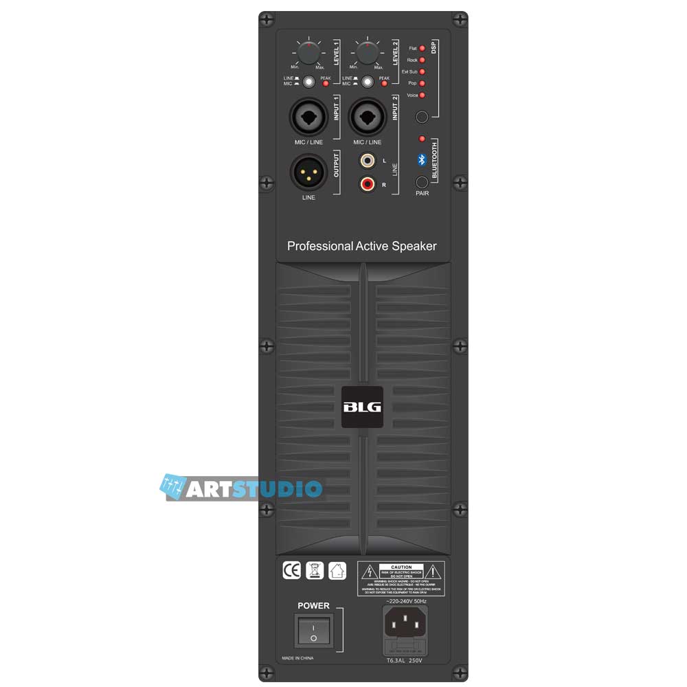 רמקול מוגבר 15" 1600W – BLG BP19-15A38D – תמונה 5