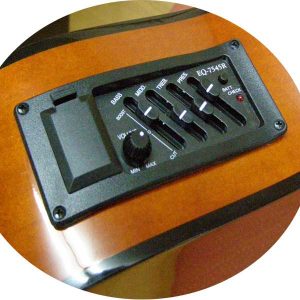 גיטרה קלאסית מוגברת עם תיק Armando – AR C941EQ BK