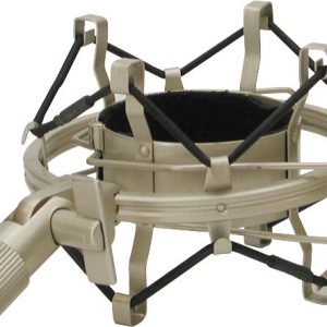בולם זעזועים (עכביש) למיקרופון אולפני Apextone MK6A – כסוף