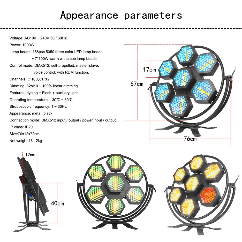 סט 2 פנסי Halo Hexa 7 עם קייס Apextone HALO HEXA 7-SET2