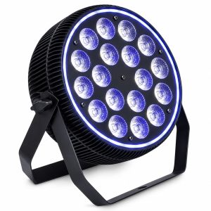פנס פאר לד 18x10W 5in1 עם טבעת לד Apextone L 18-5-RING
