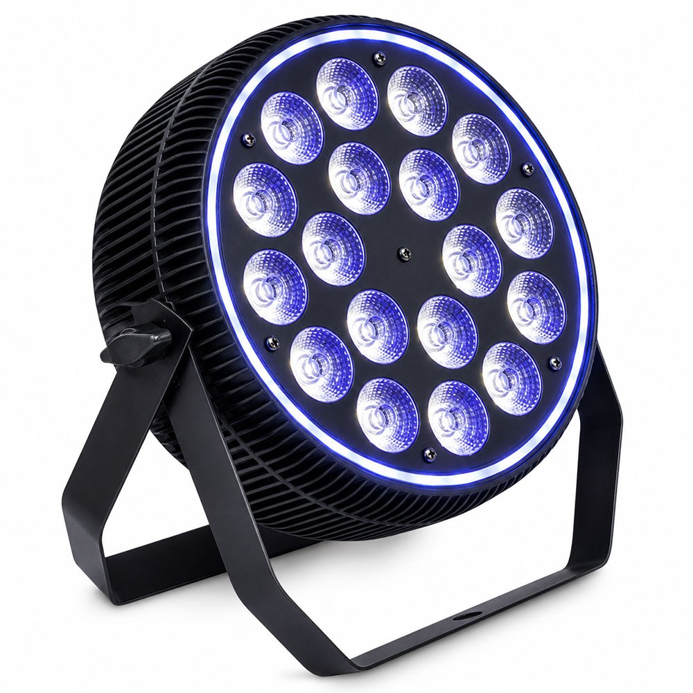 פנס פאר לד 18x10W 5in1 עם טבעת לד Apextone L 18-5-RING