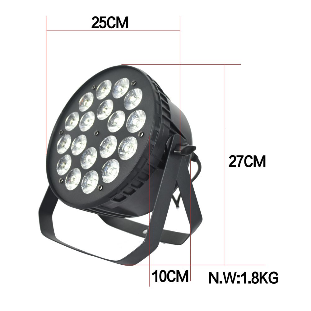 פנס פאר לד 18x10W 5in1 Apextone L 18 5in1