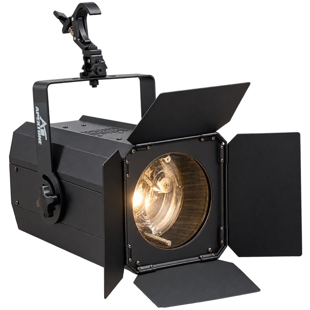סט 4 פנסי לד 200W בלבן חם עם זום וקייס Apextone SET4 WW-200-ZOOM