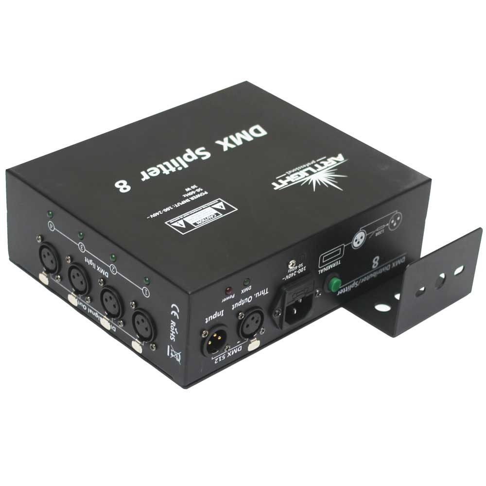 מפצל DMX ל-8 יציאות Art Light DMX PR-208C