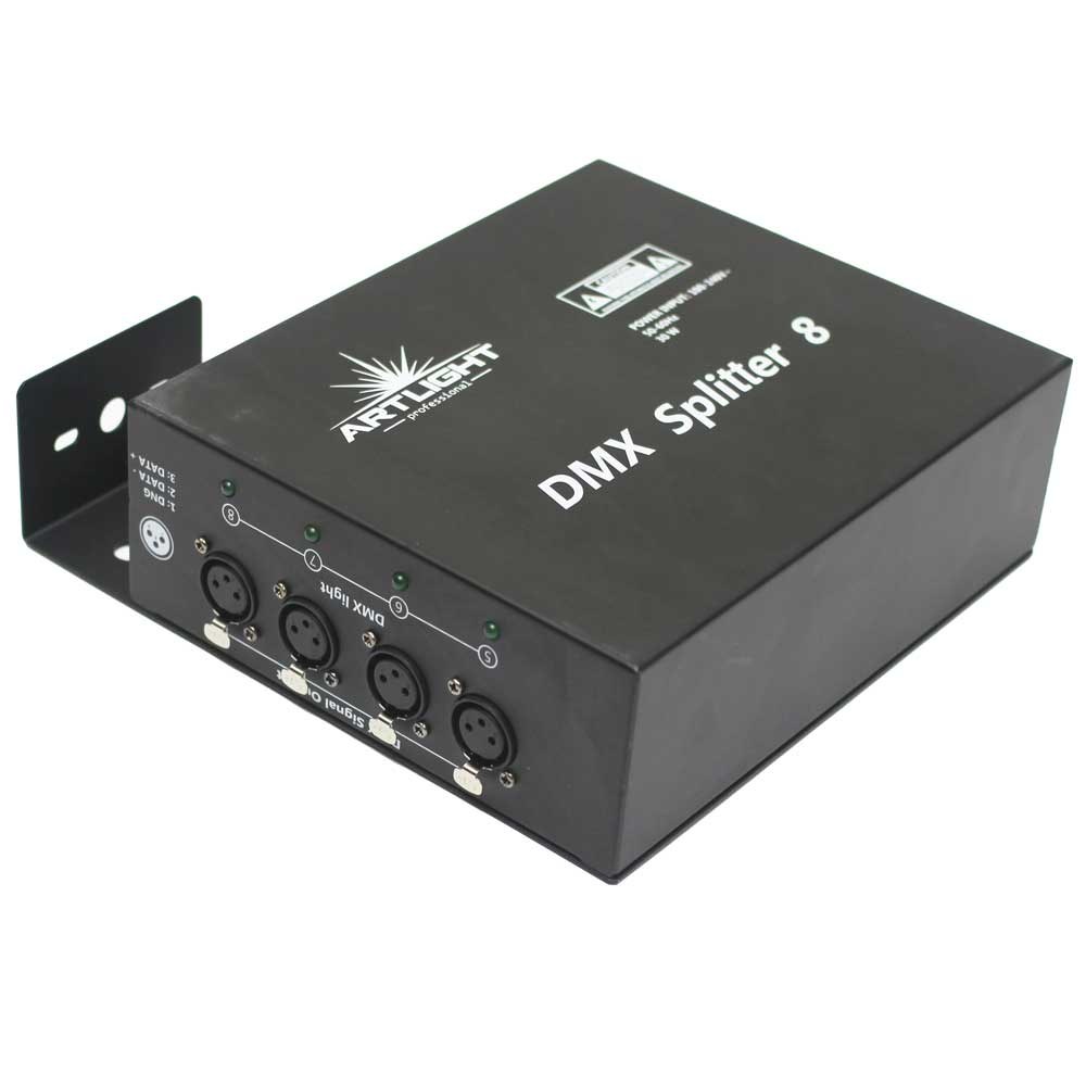 מפצל DMX ל-8 יציאות Art Light DMX PR-208C