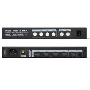 מתג ומולטי-ויואר HDMI ל-4 ערוצים Art Light LS QMV-H4