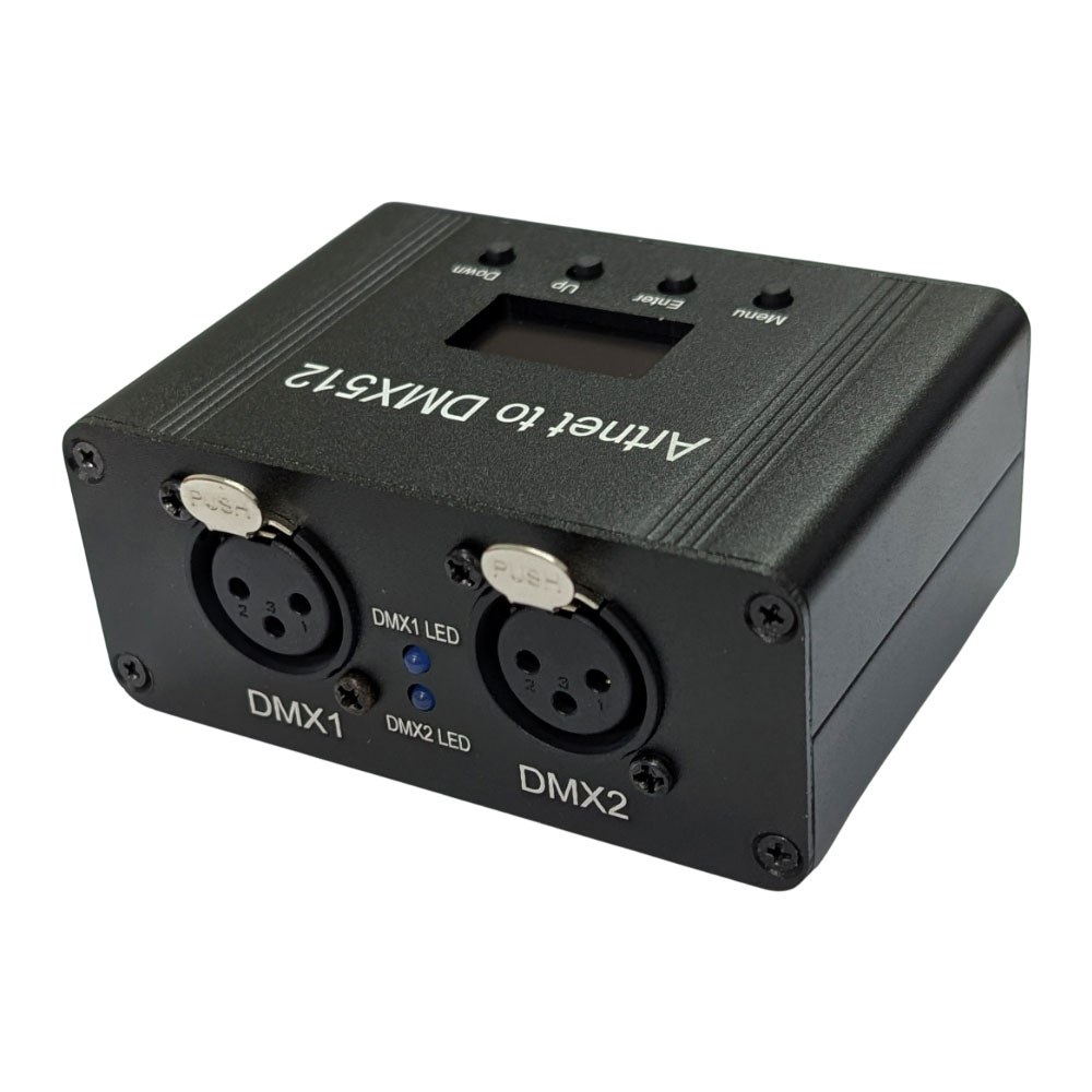בקר Art-Net ל-DMX עם 2 יציאות ARTNET 2-Ports