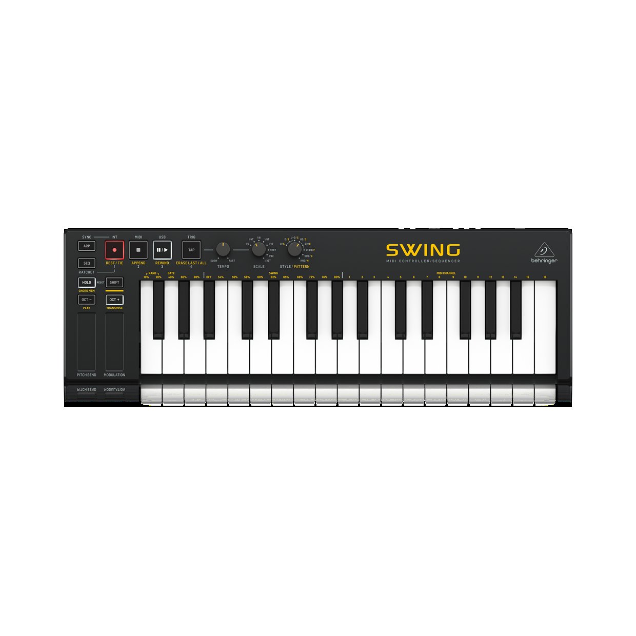 מקלדת שליטה MIDI 32 קלידים Behringer SWING
