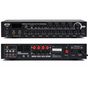 מגבר 4 ערוצים 4×80W @8Ω עם נגן ו-Bluetooth BTS K480