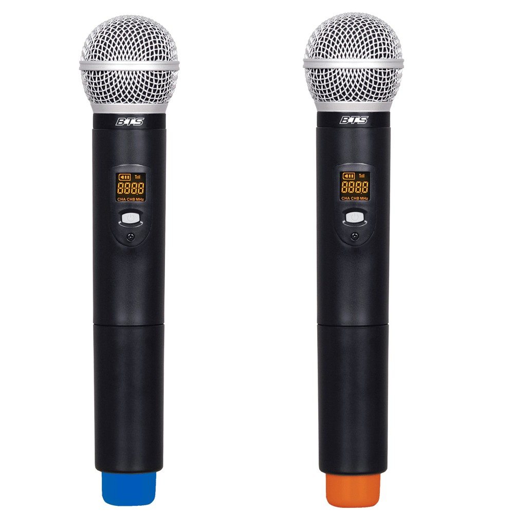 מיקסר 6 ערוצים עם זוג מיקרופונים אלחוטיים UHF BTS MIX UH-510