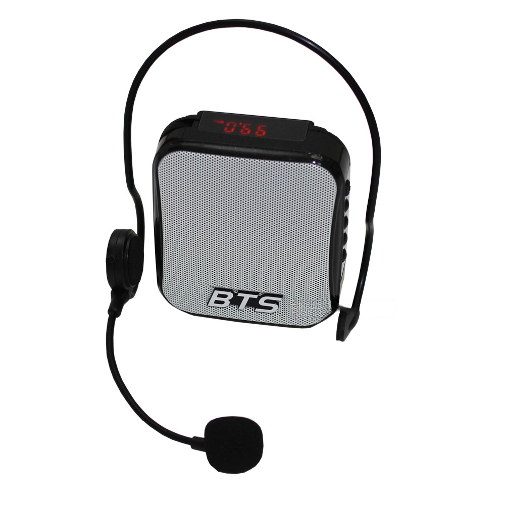 מגבר קול אישי 10W עם מיקרופון ראש BTS MPA-10