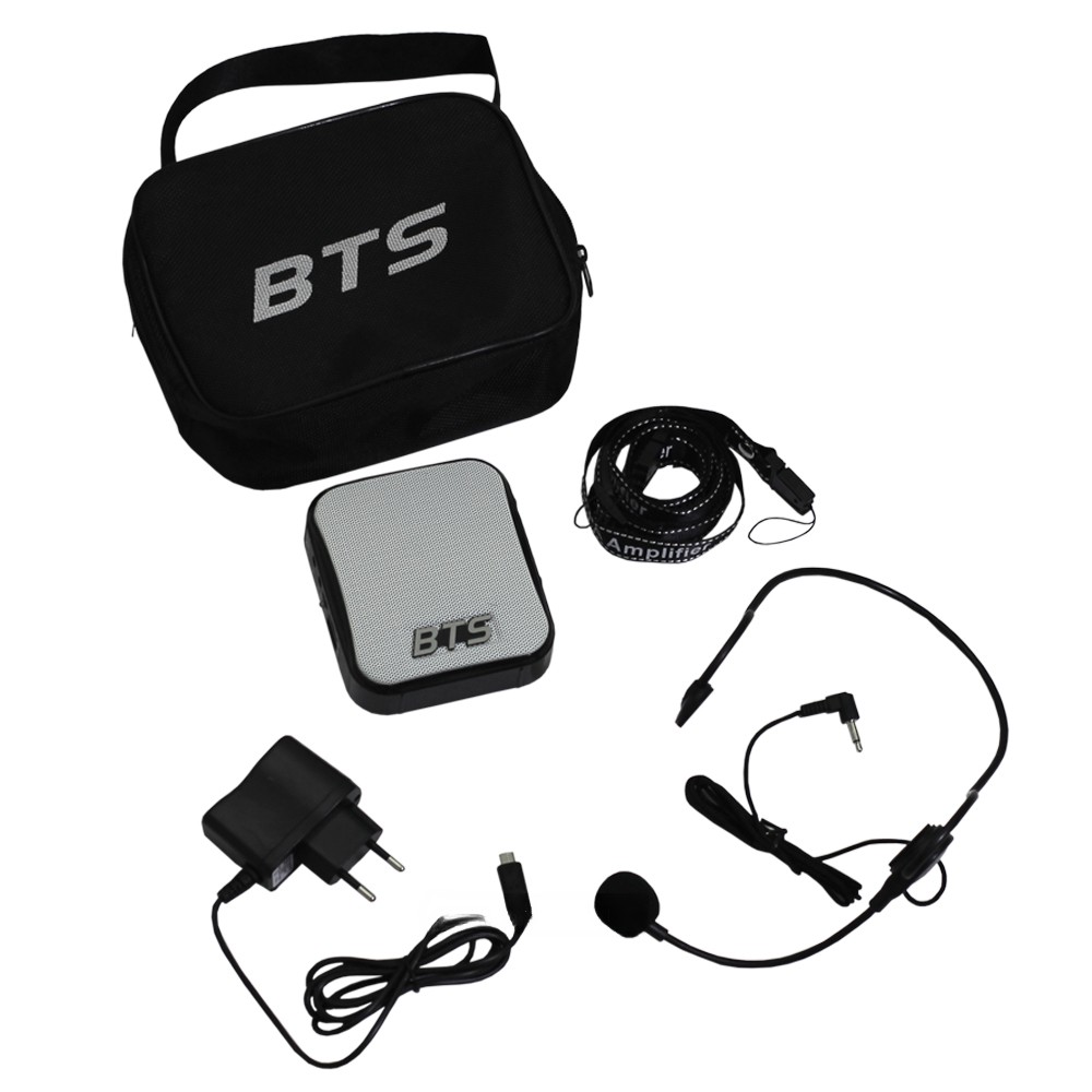 מגבר קול אישי 10W עם מיקרופון ראש BTS MPA-10