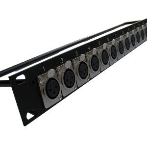 פאנל 12 שקעי XLR נקבה לראק 19" BTS PB T7002
