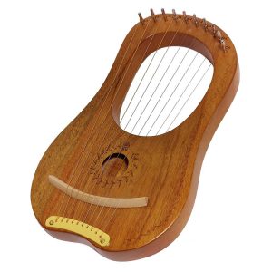 נבל עץ 10 מיתרים Caesar HARP-10 MAHOGANY