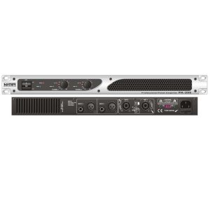 מגבר כוח קומפקטי 1U 2×200W @4Ω Haymer PA-200