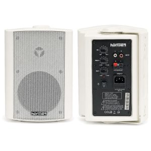 זוג רמקולים מוגברים 5.25" 2×25W Haymer PA40 לבן