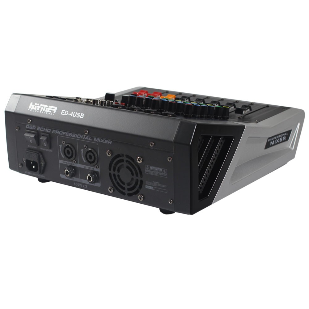 מיקסר מוגבר 5 ערוצים 2×200W Haymer PMIX ED4