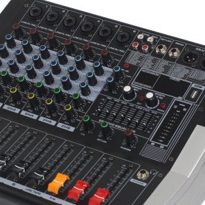 מיקסר מוגבר 7 ערוצים 2×300W Haymer PMIX ED6