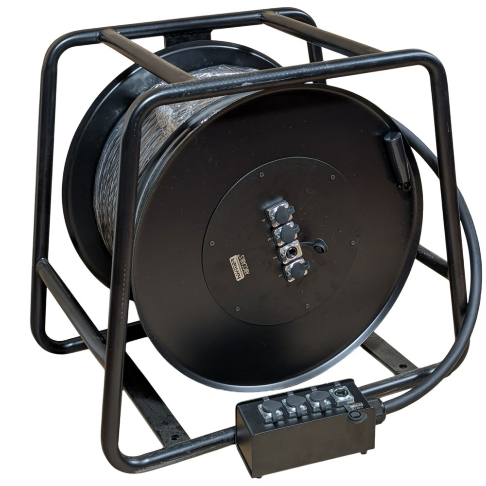 מולטיכבל רשת Cat6a 4 ערוצים 60 מ' עם גלגלים Haymer Pro CAT6-4Ch-60m-B