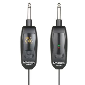 משדר ומקלט אלחוטי UHF בחיבור 6.35 מ"מ Haymer UH-2 GT