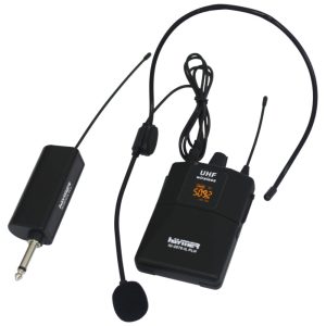 מיקרופון ראש אלחוטי UHF עם מקלט Haymer UH-2 PLH