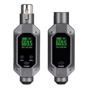 משדר ומקלט אלחוטי UHF בחיבור XLR Haymer UH-XLR-2