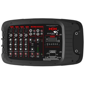 מערכת הגברה ניידת 2×10" עם מיקסר מוגבר HH S2-210