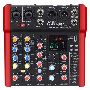 מיקסר 6 ערוצים עם 99 אפקטים ו-Bluetooth ICM A28DSP