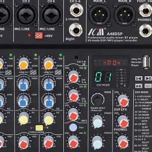 מיקסר 8 ערוצים עם 99 אפקטים ו-Bluetooth ICM A48DSP