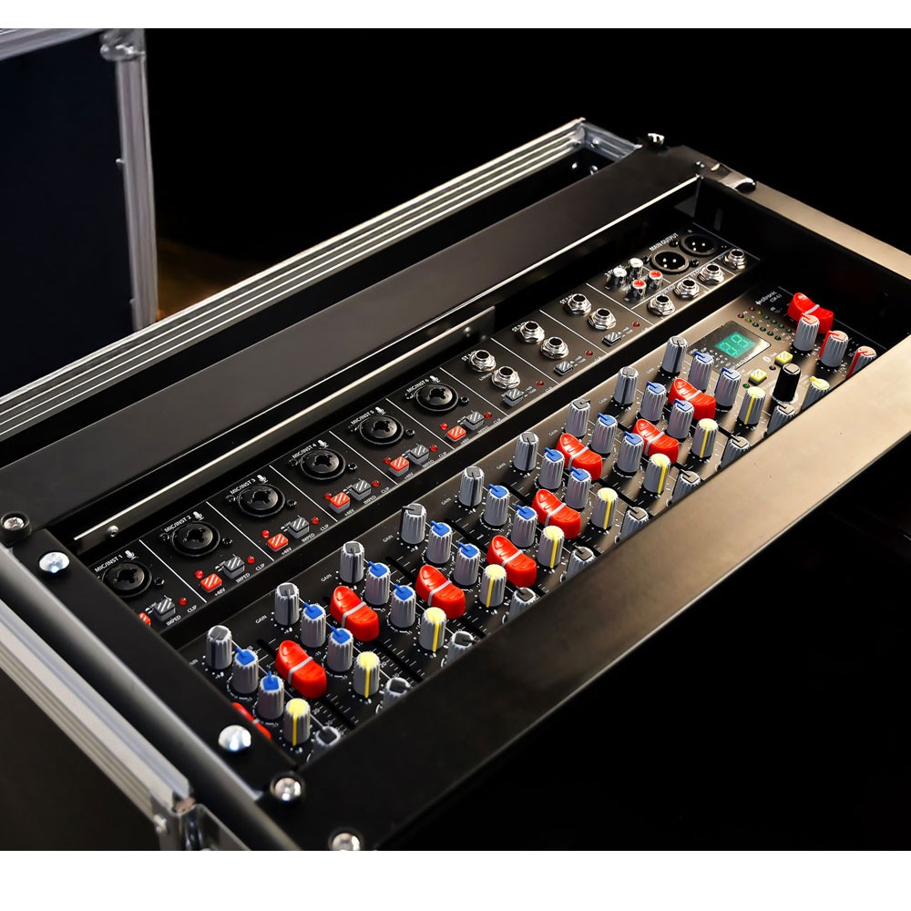 מיקסר ראק 9 ערוצים עם אפקטים ו-Bluetooth ICM CSR-63