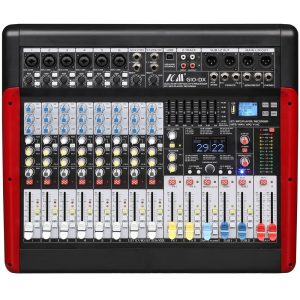 מיקסר 6 מונו + 2 סטריאו עם אפקט כפול, USB ו-Bluetooth ICM G10-DX