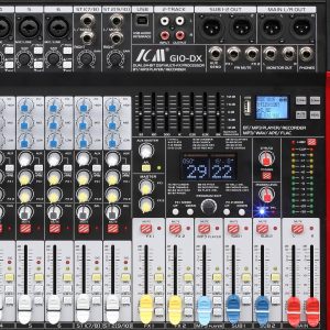מיקסר 6 מונו + 2 סטריאו עם אפקט כפול, USB ו-Bluetooth ICM G10-DX