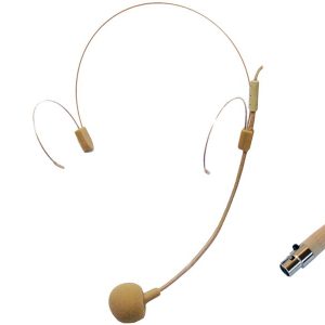 מיקרופון ראש (מדונה) בצבע עור בחיבור Mini XLR ICM IH-05