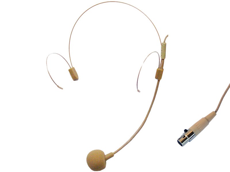 מיקרופון ראש (מדונה) בצבע עור בחיבור Mini XLR ICM IH-05