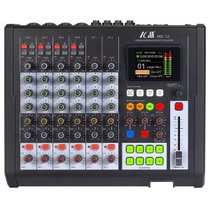 מיקסר לפודקאסט 12 ערוצים עם Bluetooth, הקלטה ו-USB ICM MO-12