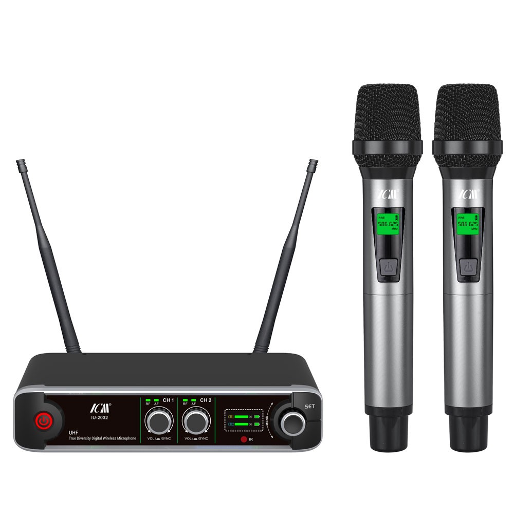 זוג מיקרופונים אלחוטיים ידניים True Diversity ICM TD IU-2068
