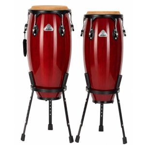 זוג קונגס עם סטנד Jinbao SH2-1 WINE RED