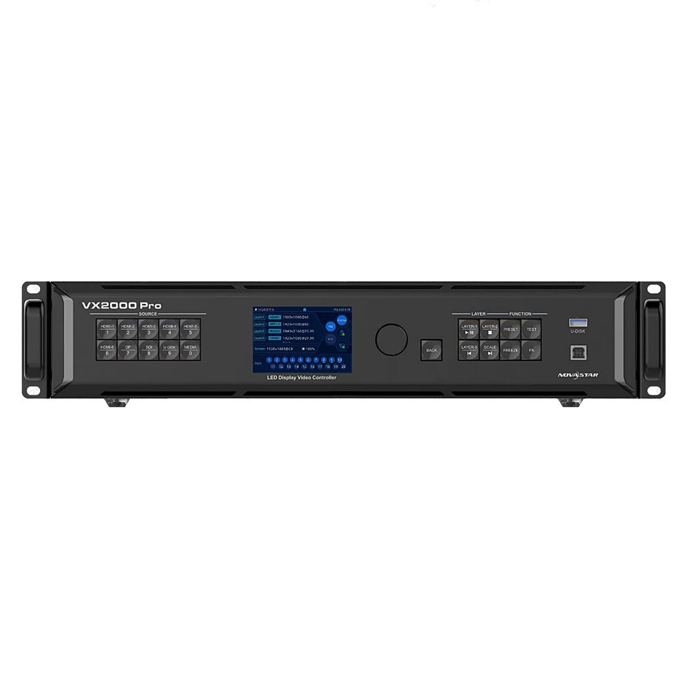 מעבד וידאו ובקר למסכי לד עם 20 יציאות רשת NovaStar VX2000 Pro
