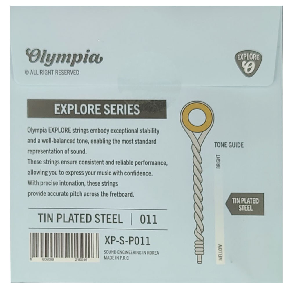 מיתר בודד 0.11 לגיטרה אקוסטית או חשמלית Olympia XP-S-P011