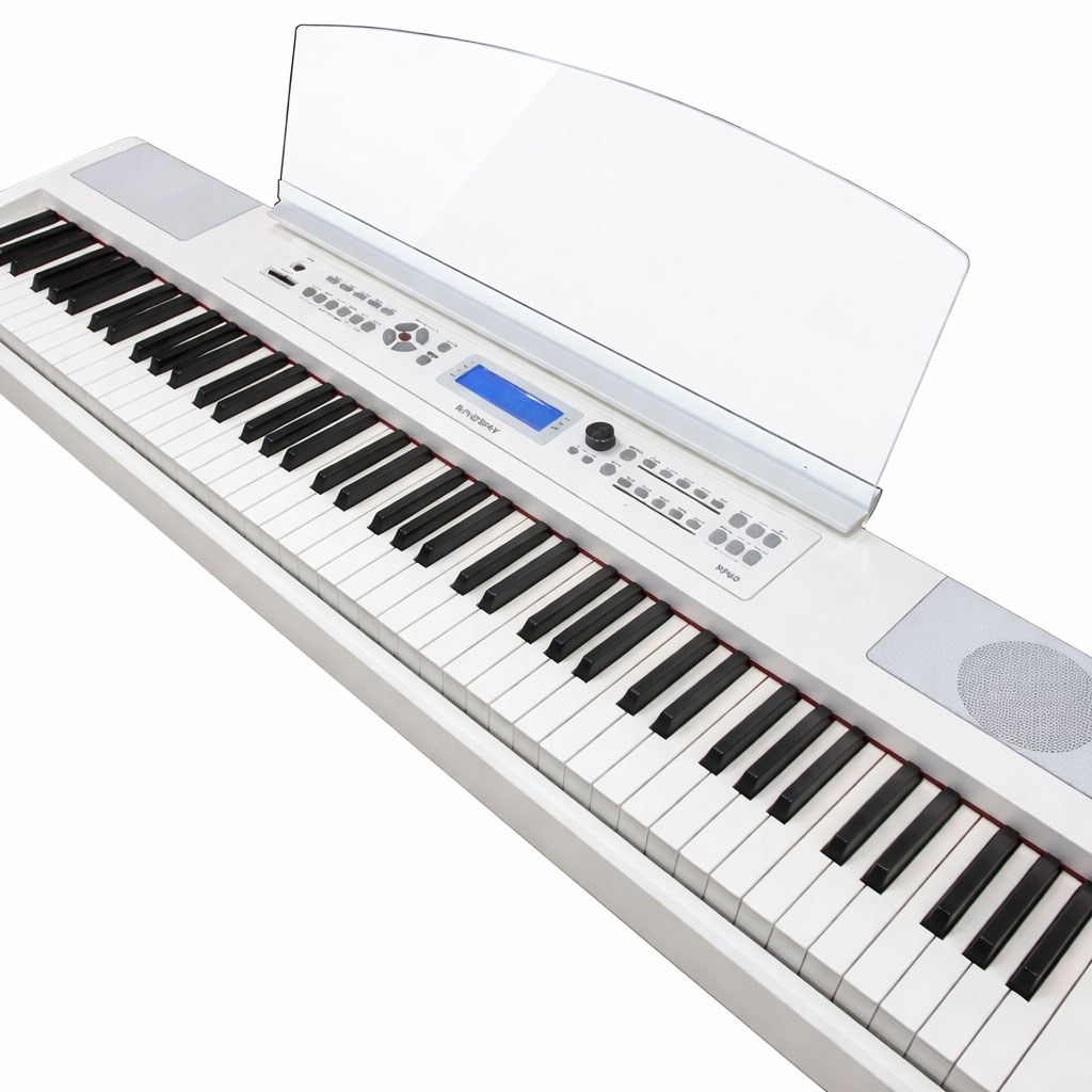 פסנתר חשמלי, ליווי אוטומטי RINGWAY RP60 WHT+Stand