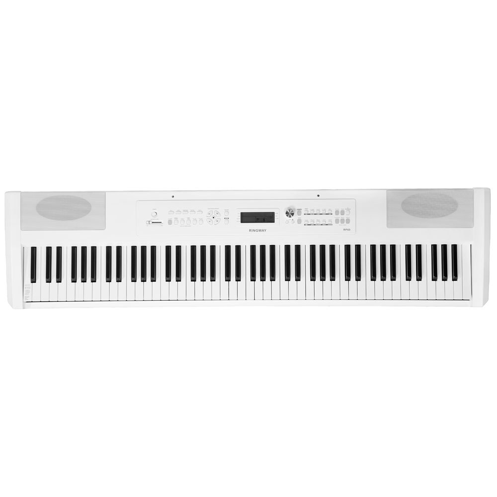 פסנתר חשמלי, ליווי אוטומטי RINGWAY RP60 WHT+Stand