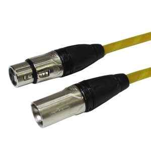 כבל XLR צהוב 5 מ' Roxtone DMXX080L5-Y