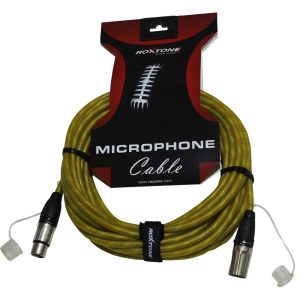 כבל XLR צהוב 5 מ' Roxtone DMXX080L5-Y