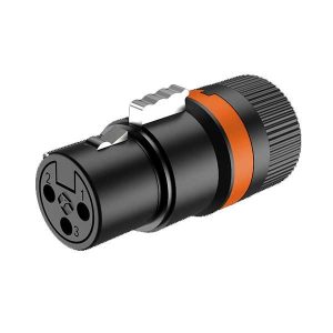מחבר XLR נקבה נמוך (Low Profile) Roxtone LX3F